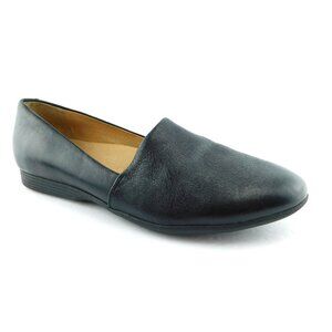 DANSKO Black Leather Slip-on Loafer Flats 37